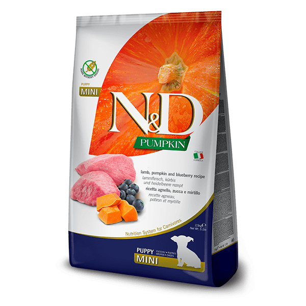N&D DOG PUMPKIN LAMB PUPPY ΜΙΝΙ 800GR