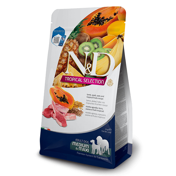 N&D DOG TROPICAL SELECTION LAMB ADULT MEDIUM/MAXI 2KG
