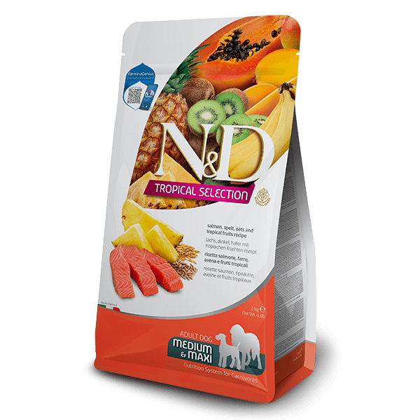 N&D DOG TROPICAL SELECTION SALMON ADULT MEDIUM/MAXI 2KG
