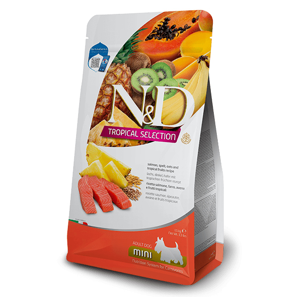 N&D DOG TROPICAL SELECTION SALMON ADULT MINI 1.5KG