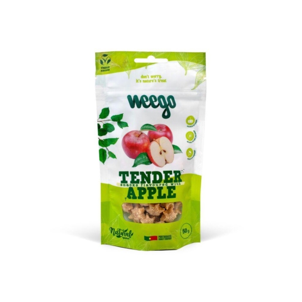 WEEGO DOG SNACK TENDER APPLE 50G