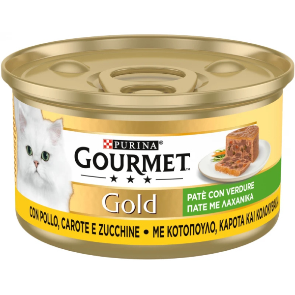 GOURMET GOLD ΠΑΤΕ ΜΕ ΚΟΤΟΠΟΥΛΟ, ΚΑΡΟΤΑ & ΚΟΛΟΚΥΘΑ 85G