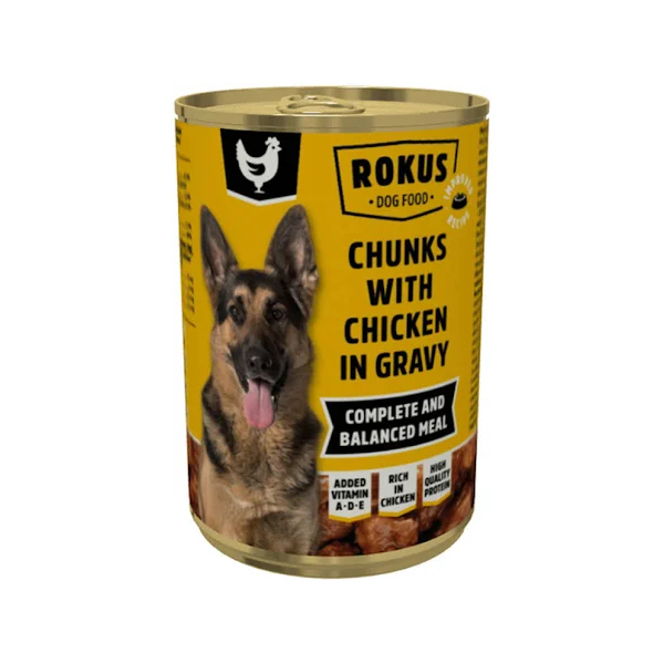 ROKUS ΚΟΝΣΕΡΒΑ ΣΚΥΛΟΥ ΜΕ ΚΟΤΟΠΟΥΛΟ 1250GR