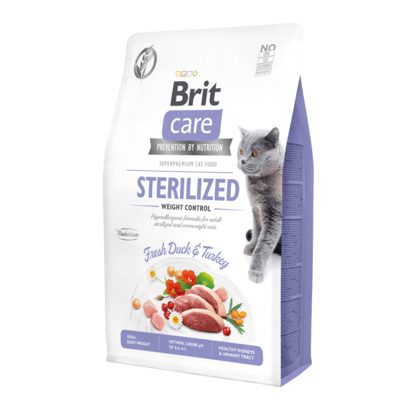 BRIT CARE CAT GRAIN FREE STERILISED-WEIGHT 2KG