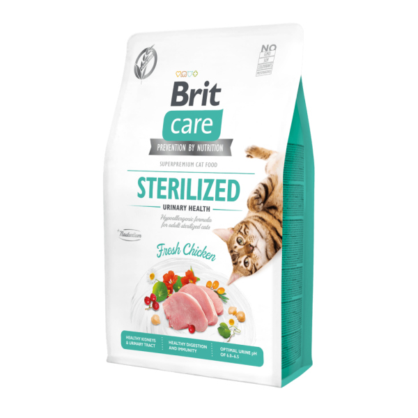BRIT CARE CAT GRAIN FREE STERILISED-URINARY 2KG