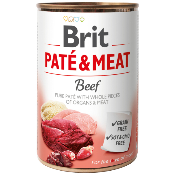 BRIT ΚΟΝΣΕΡΝΑ ΣΚΥΛΟΥ PATE & MEAT BEEF 800G