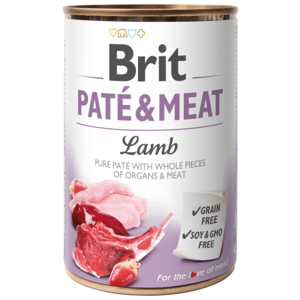 BRIT ΚΟΝΣΕΡΒΑ ΣΚΥΛΟΥ PATE & MEAT LAMB 400G