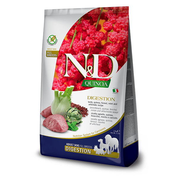 ND DOG QUINOA DIGESTION LAMB MEDIUM/MAXI 2,5KG