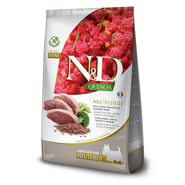 ND DOG QUINOA DUCK NEUTERED MINI 7KG