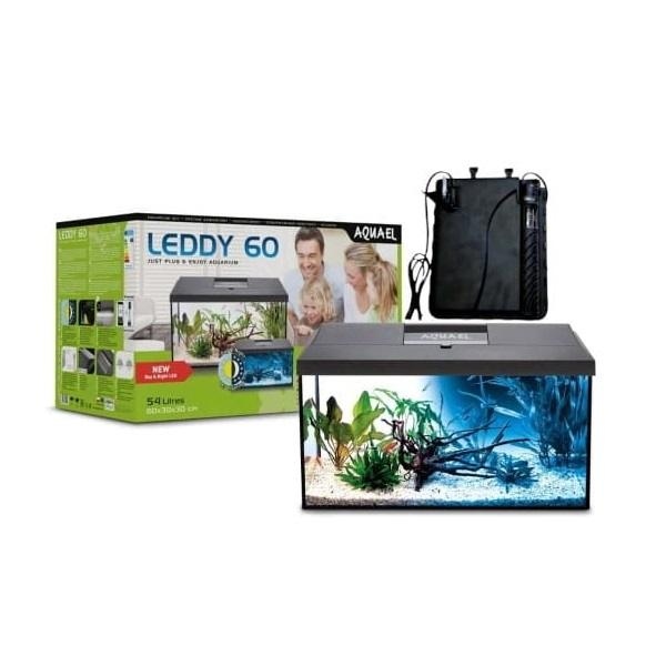 AQUAEL AQUARIUM LEDDY 60 DAY&NIGHT BIOFS BLACK 2.0
