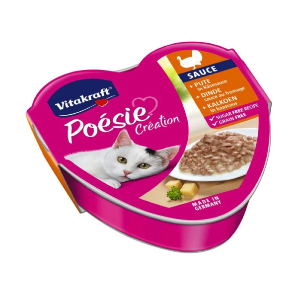 VITAKRAFT ΚΕΣΕΔΑΚΙ POESIE ΓΑΛΟΠΟΥΛΑ ΣΕ ΣΑΛΤΣΑ & ΤΥΡΙ  85GR