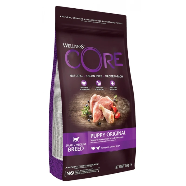 CORE DOG PUPPY SMALL/MEDIUM BREED TURKEY & CHICKEN 1.5KG