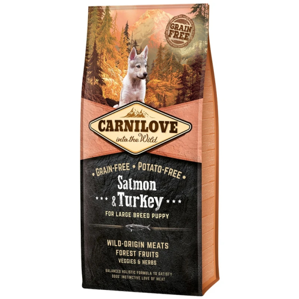 CARNILOVE PUPPY LARGE BREED SALMON & TURKEY 4KG