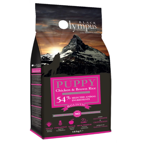 OLYMPUS LOW GRAIN PUPPY MEDIUM CHICKEN & TURKEY & BROWN RICE 12KG