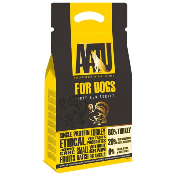 AATU GRAIN FREE DOG 80/20 ADULT TURKEY 1,5KG