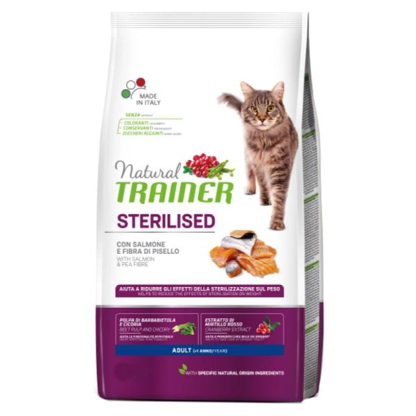 TRAINER NATURAL CAT ADULT STERILISED ΣΟΛΟΜΟΣ 3KG