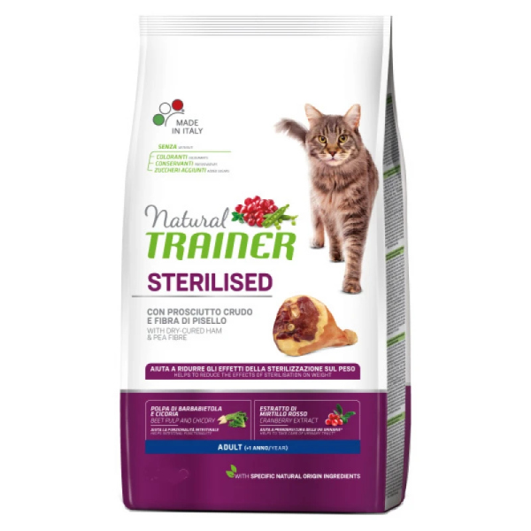 TRAINER NATURAL CAT ADULT STERILISED ΛΕΥΚΑ ΚΡΕΑΤΑ 10KG