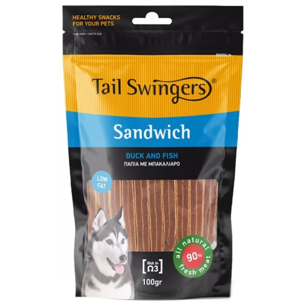 TAILSWINGERS SANDWICH DUCK WITH FISH 100GR