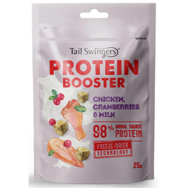 TAILSWINGERS F.D. PROTEIN BOOSTER CHICKEN,CRANBERRIES & MILK 25GR