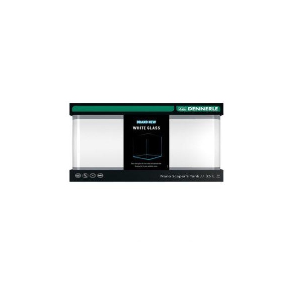 DENNERLE NANO SCAPERS TANK WHITE GLASS 35LT