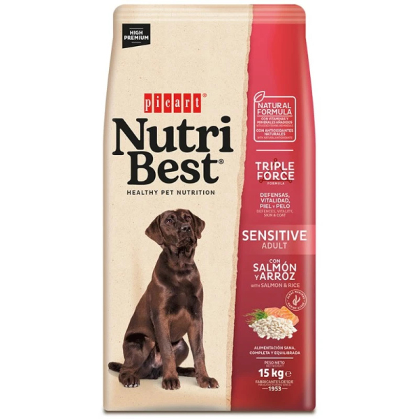 PICART NUTRIBEST SENSITIVE SALMON & RICE 15KG