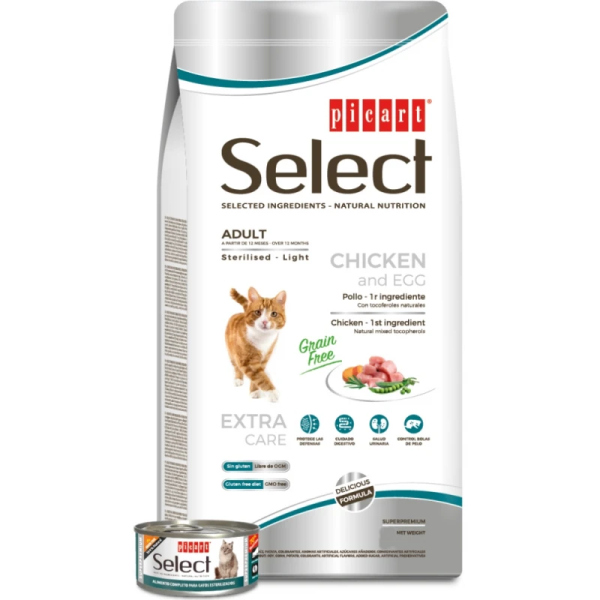 SELECT CAT STERILIZED GRAIN FREE 8KG
