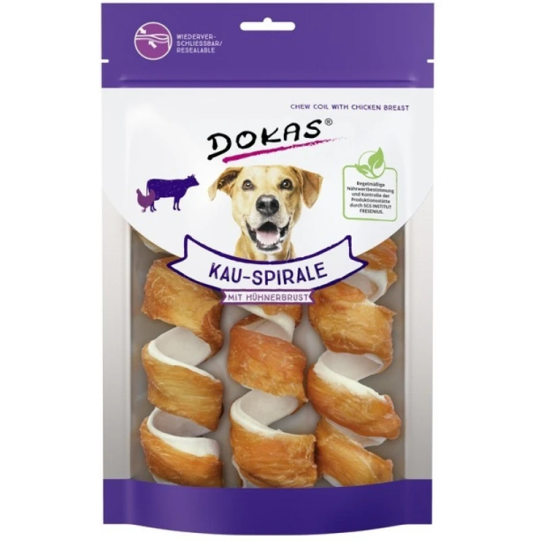 DOKAS ΛΙΧΟΥΔΙΑ ΣΚΥΛΟΥ CHEW COIL WITH CHICKEN BREAST 110G