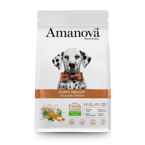 AMANOVA PUPPY MEDIUM EXQUISITE CHICKEN 2KG