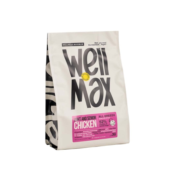 WELLMAX ADULT DOG CHICKEN LIGHT & SENIOR 2KG