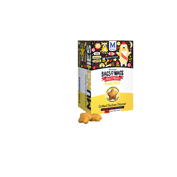 BAGS O' WAGS MUNCHIES CHICKEN 350G