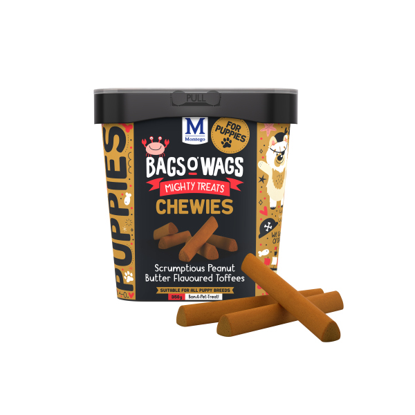 BAGS O' WAGS CHEWIES PUPPY TOFFEE CHEWS 350G